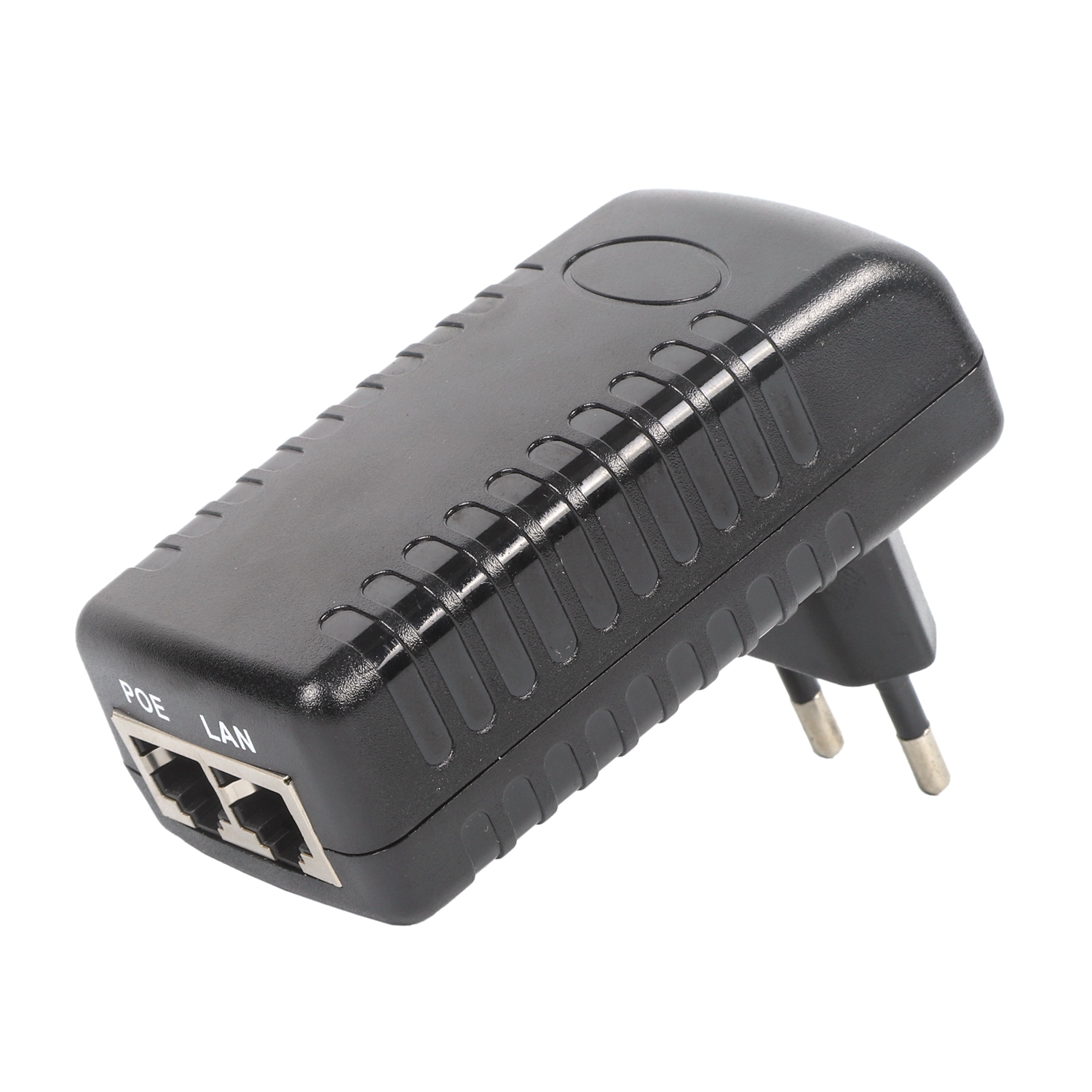 Wallmount type EU plug 12V 1.5A Gigabit POE Injector 
