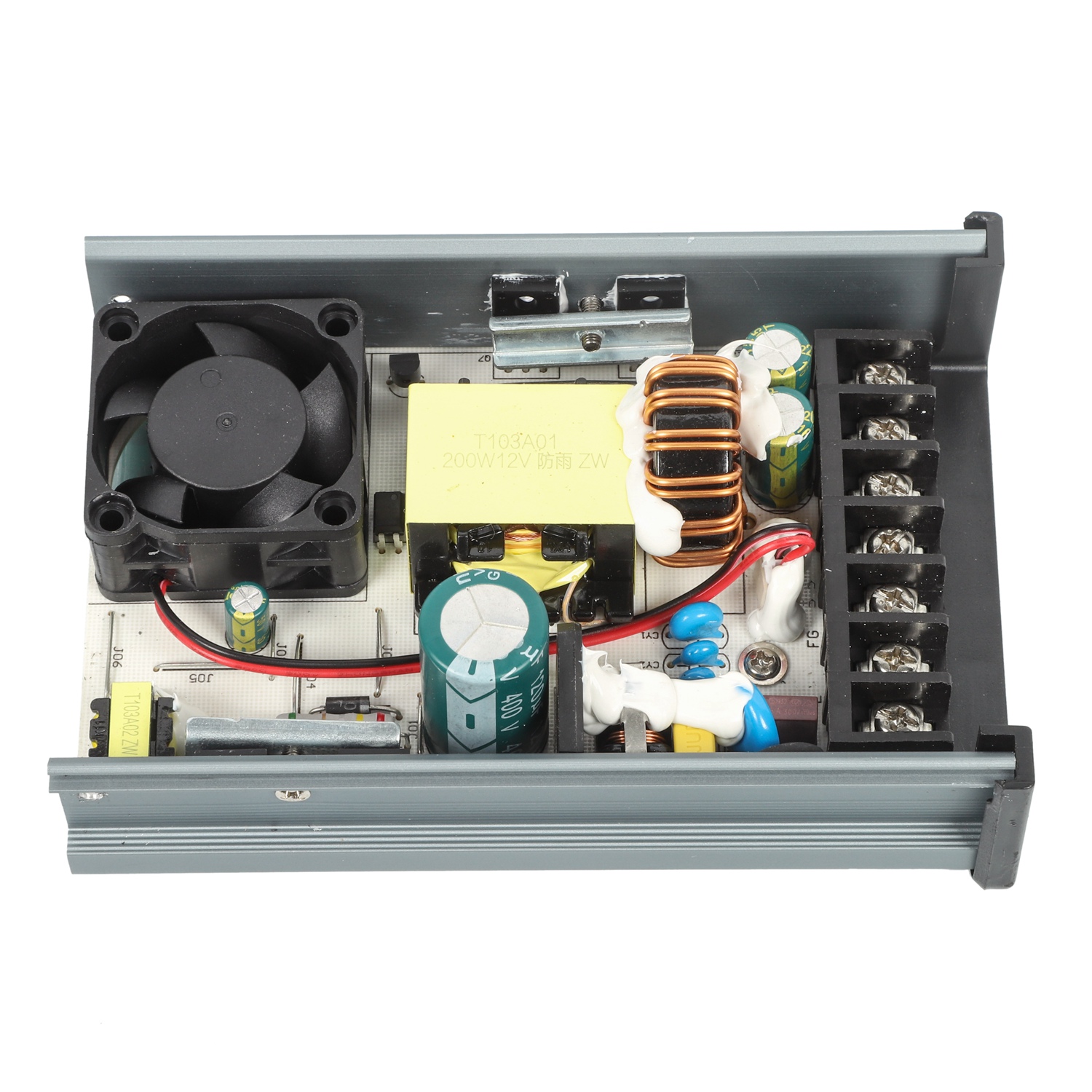 12V/24V 200W IP44 Rainproof LED power supply (SMPS)